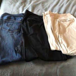 Women’s plus size 24w maternity lot pants